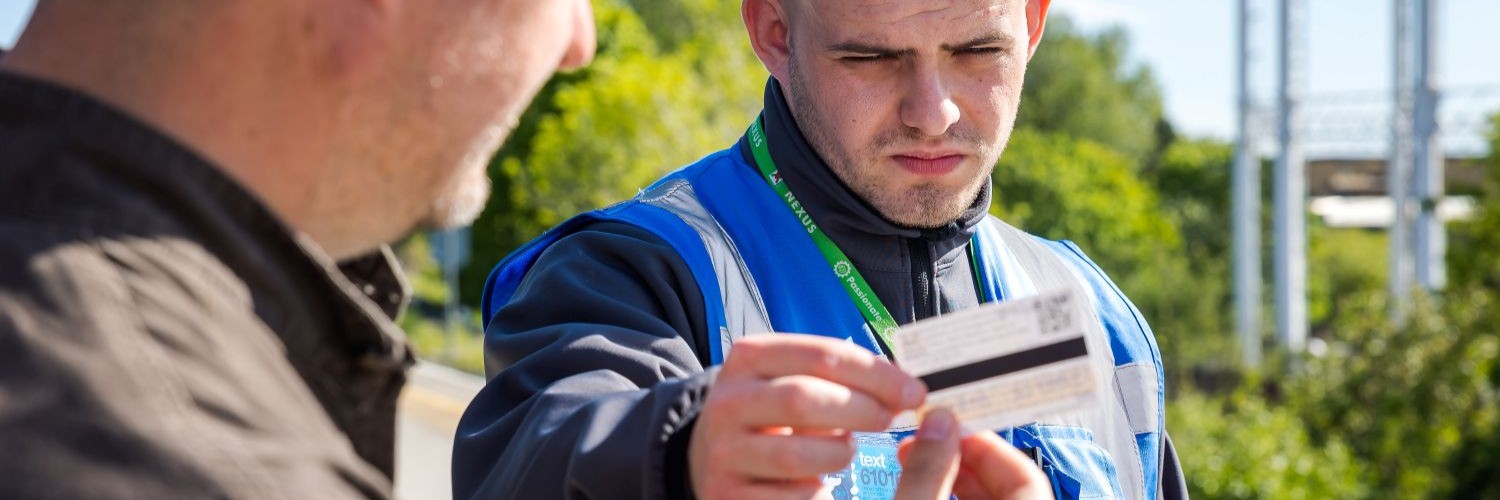 A customer Service Advisor checks a ticket to check if a Metro Penalty Fare should be issued