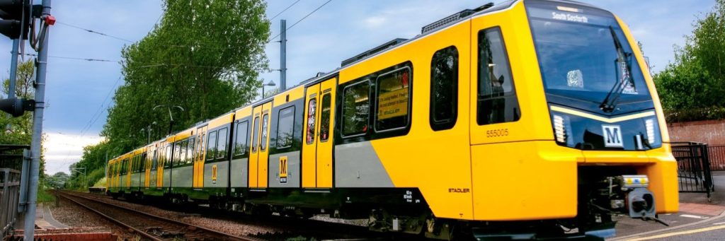A Tyne and Wear Metro train