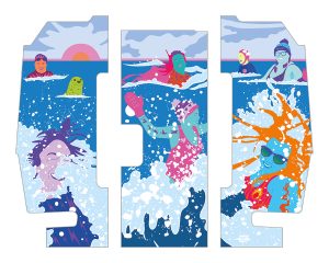 North Sea Mermaids - Metro Artwork by Nocciola the Drawer