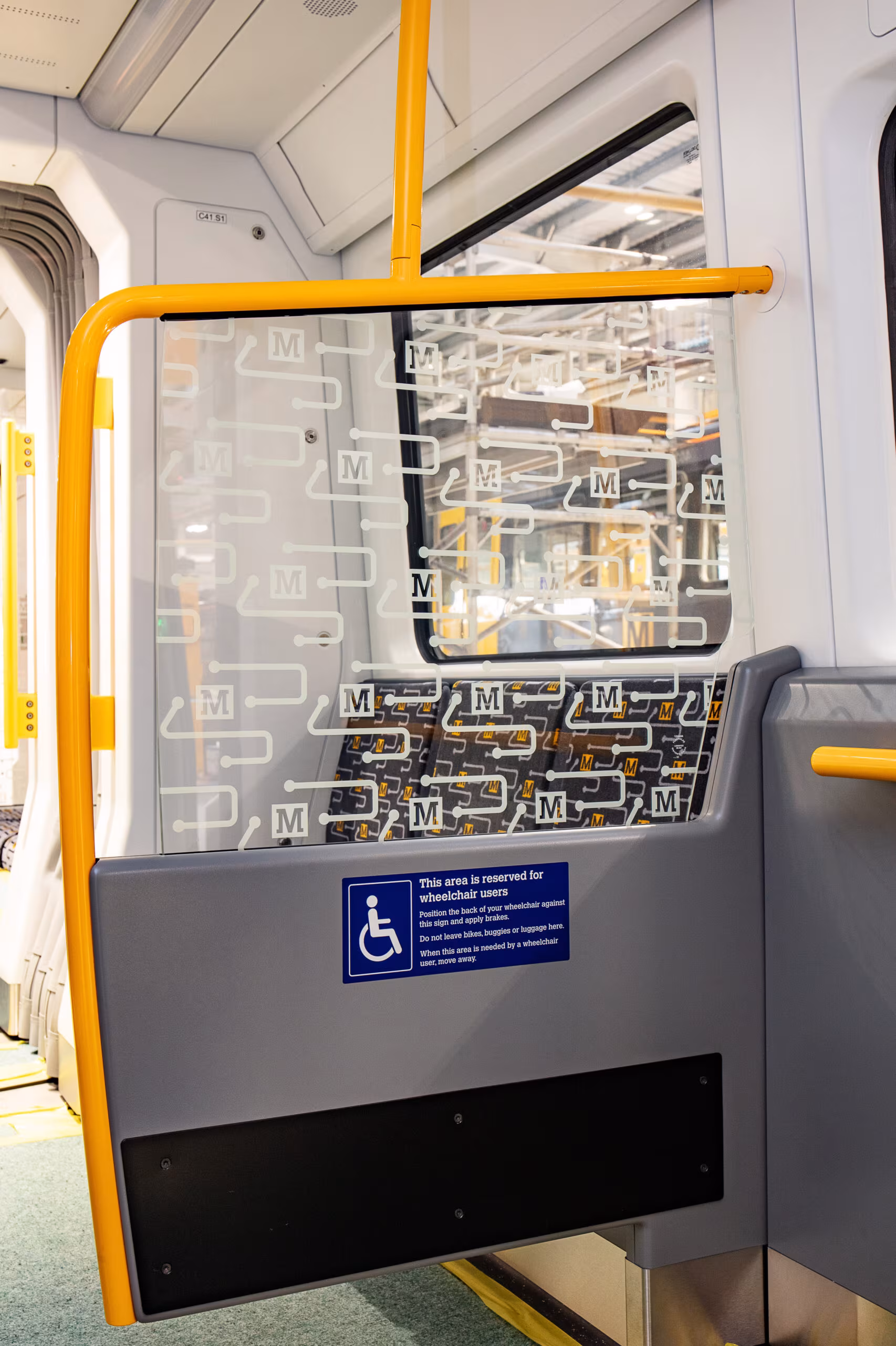 Wheelchair space on Metro