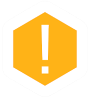 Amber notification icon on the Pop App