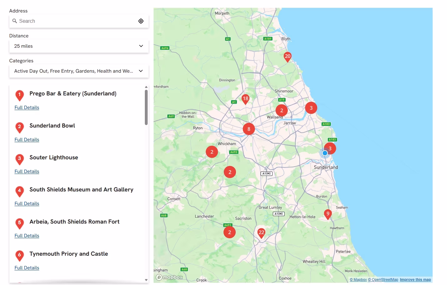 Use an interactive map