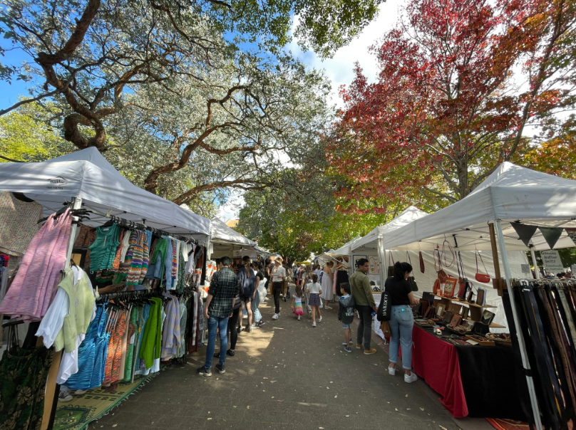 Market stalls