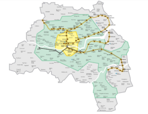 Transfare zone map